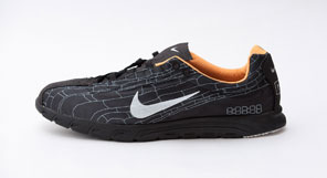 NIKE MAYFLY - BLACK/WHITE-INDUSTRIAL ORANGE - 308179 011